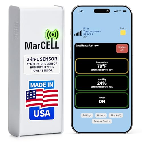 MarCELL Cellular Temperature, Humidity & Power Monitor (Veri...