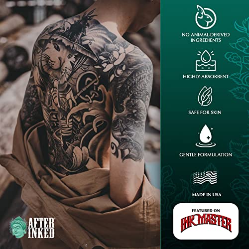 After-Inked-Tattoo-Moisturizer-Aftercare-Lotion-MADE-IN-USA-Vegan-Tattoo-Aftercare-Cream-Enriched-with-Grape-Seed-Oil-Tattoo-Balm-Tattoo-Kit-Essentials-3-Fluid-Ounce-Tube-1-Pack