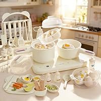 Elektrischer Hot Pot Doppelkochfeld Mini Multicooker – Elektro Kochtopf mit Dampfgarer & Suppentopf, für Hotpot und Suppen, kompakt, leicht zu reinigen (Beige)