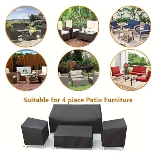 Housse table de jardin coupe-vent pour éviter l'humidité du mobilier - 7