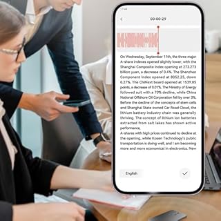 Diyeeni Registratore Vocale AI Registratore Vocale Digitale Supporto per Dispositivi per Prendere Appunti 112 Lingue Trascrizione e Riepilogo in Tempo Reale per Lezioni, Riunioni, (64GB)