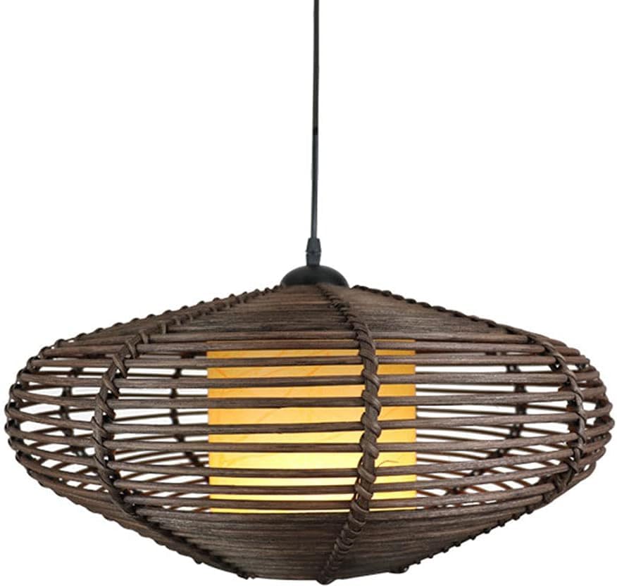 Abat-jour en paille rustique haut de gamme fait main pour lustre et plafonnier de charme