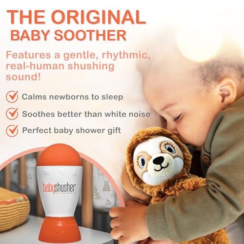 Image of Baby Shusher Portable Sound Machine - Mom-Like 'Shh!' Sound for Baby, Sleeping Soother, Newborn Essentials for Crib, Battery Operated Hush, Travel Friendly, Shower & Registry Gift - 1 Count