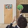 AND1 Over the Door Mini Basketball Hoop: 18x12 Shatterproof Backboard, 2 Mini Basketballs, and Hand Pump Included- Ultimate Indoor Basketball Accessory for Kids and Adults, No Tools Required