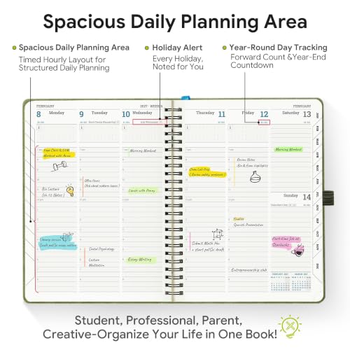 Image of 2027 Planner Weekly Monthly Spiral Bound(Jan.2027-Dec.2027)