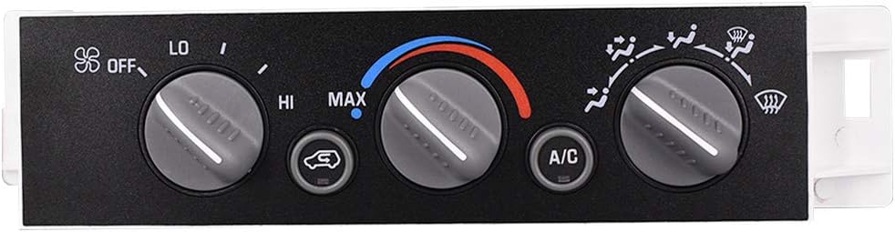 CULMKARI Heater A/C Control Switch Panel Module Without Rear Window Defogger Fits for 1996-2002 Chevy GMC Pickup Truck Replaces 9378815 599-007 16238895