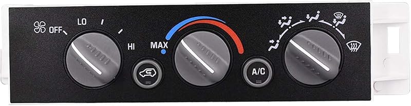 Painel de controle do aquecedor e ar-condicionado CULMKARI sem desembaçador traseiro para Chevy GMC 1996–2002 – 1 unidade