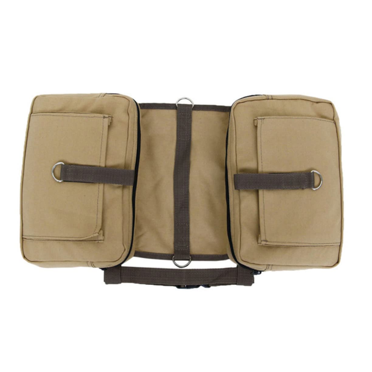 Mochila para Perro Pequeña de Lona Portátil Correas Ajustables y Hebilla para Camping y Viajes al Aire Libre Cómoda y Resistente