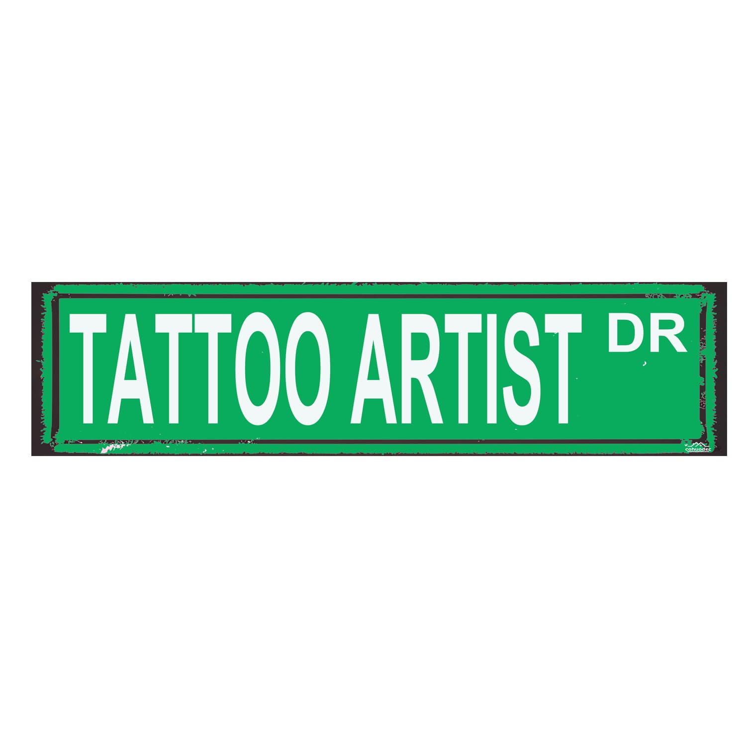 Tattoo Artist Rustic Metal Sign - Vintage Ink Studio Decor,4x16 Inch Wall Art for Tattoo Lovers