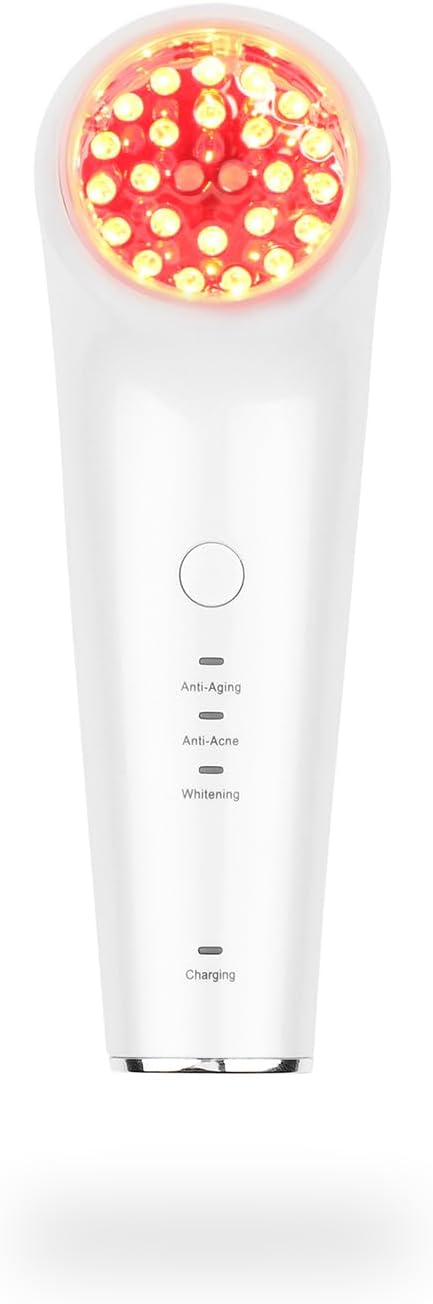 VRAIKO Handheld Skin Rejuvenation Beauty Device for Face and Body, TripleGlow Lights for Anti-Aging, Wrinkle Reduction, and Tone Skin for Natural Glow
