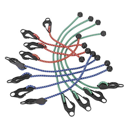 Sealey Tarp12 Assorted Tarpaulin Cord Set 12Pc