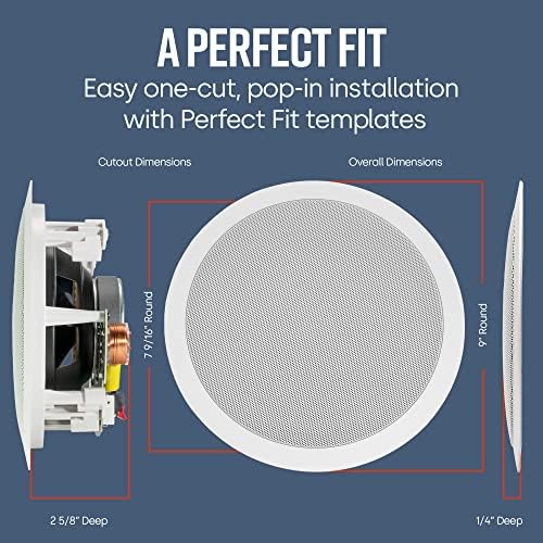 POLK AUDIO RC6s Speaker 100 W Black, White - Speakers (Wired, 100 W, 40-20000 Hz, 8 Ohm, Black, White)