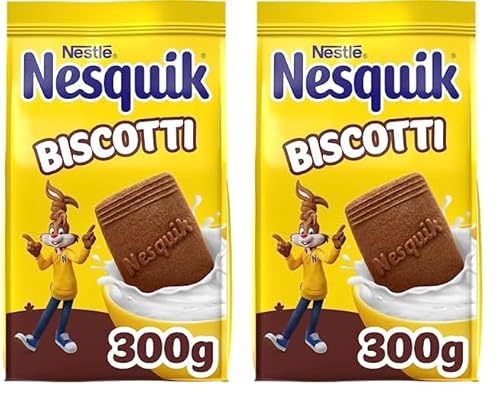 NESQUIK Biscotti Frollini con Cacao 300 g (Confezione da 2)