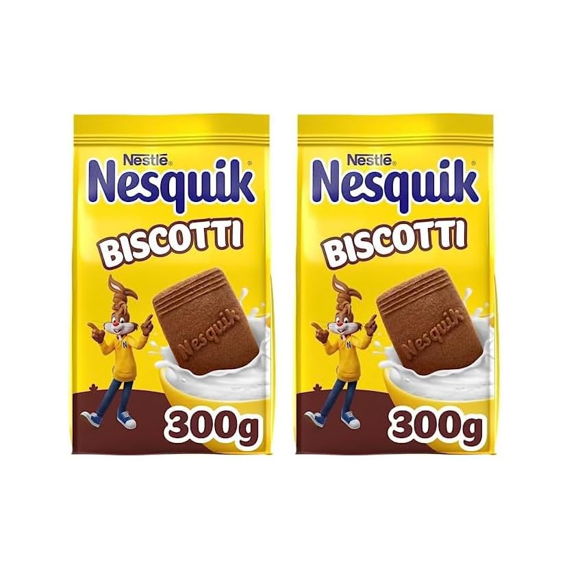 NESQUIK Biscotti Frollini con Cacao 300 g (Confezione da 2)