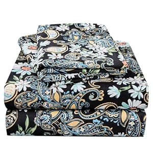 JSD Black Paisley Floral Printed Sh...