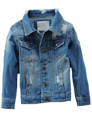 Kids Denim Jackets Trendy Jean Jacket Casual Jean Coat Tops