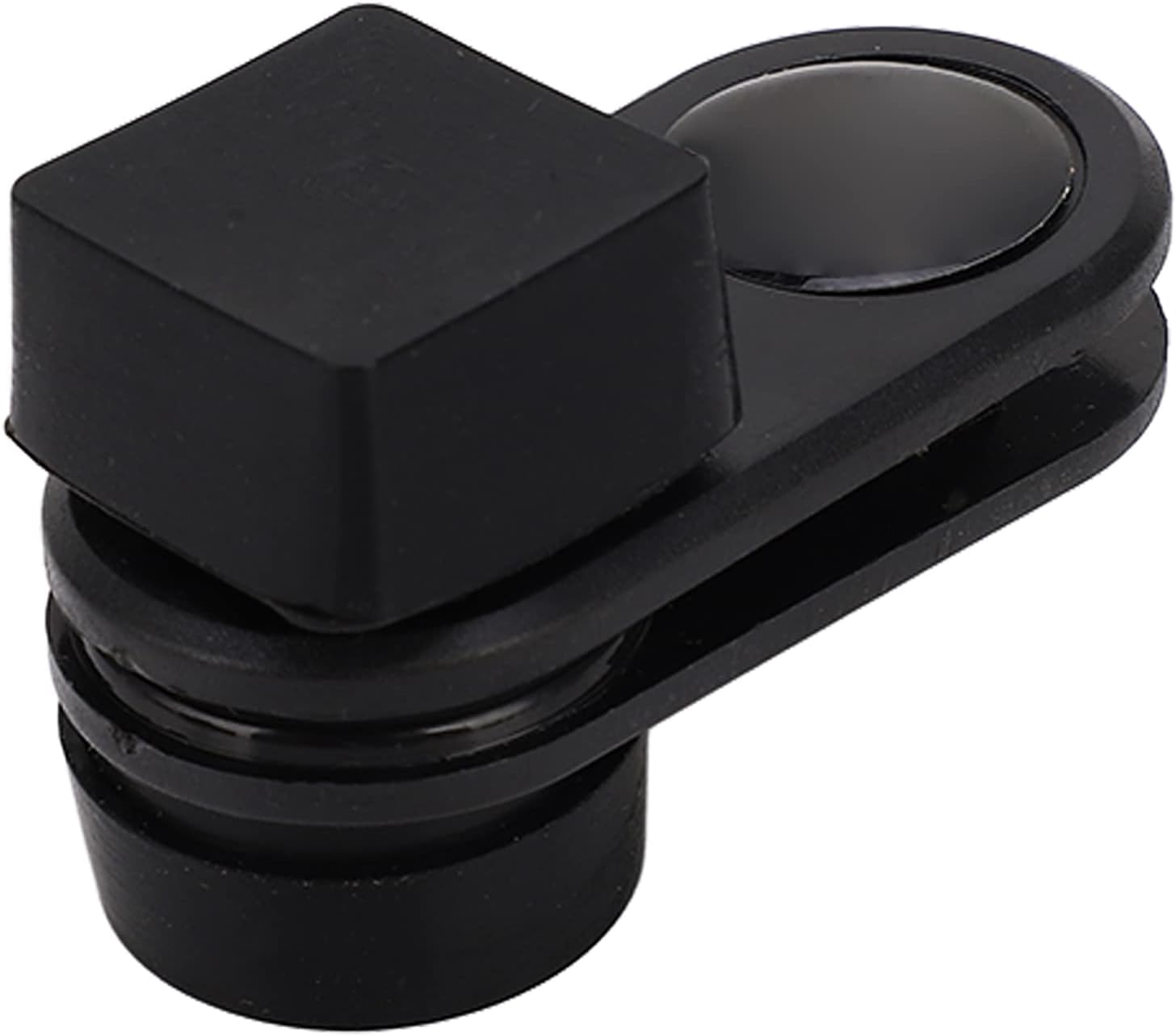 DAUB Billiard Cue Chalk Holder, Magnetic Adsorption Clamp Bar Design Pool Chalk Case Easy to Open Low Noise Pool Cue Chalk Holder for Billiard Halls, Pool Rooms and Bars (Black)