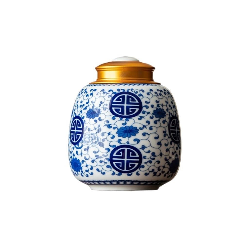 BASXDRFXZ Airtight Tea Container Vintage Chinese Tea Storage Jars Kitchen Spice Sealed Empty Single Home Loose(B)