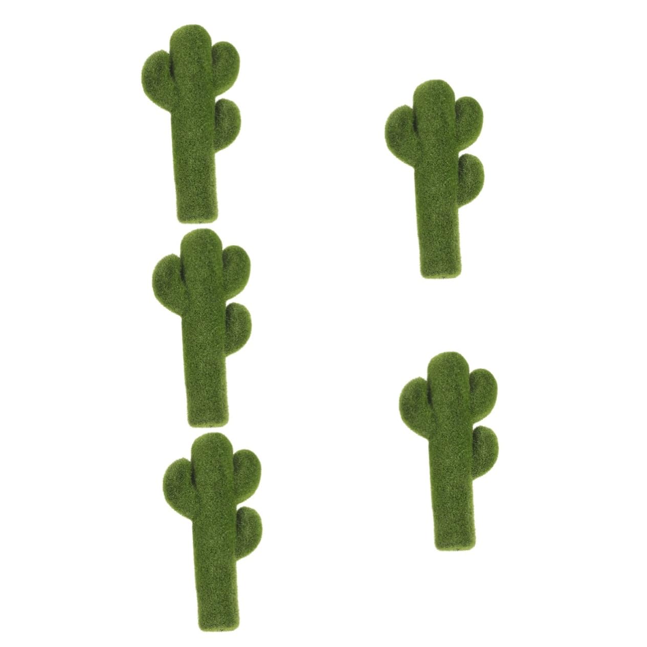ifundom 5 Piezas Pilar de Hadas de Musgo simulado suculentas Artificiales al Aire Libre Musgo Artificial Interior suculento Largo Centro de Mesa de Cocina Escultura de Cactus Espuma Verde