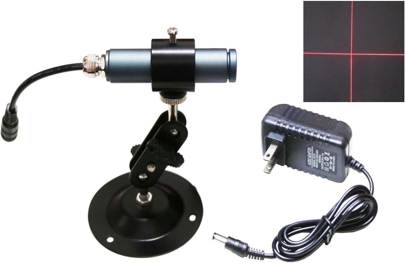 Red Cross Line Light 658nm Cross Hair Module Generator Projector for Wood Stone Cloth Fabric Cutting Alignment