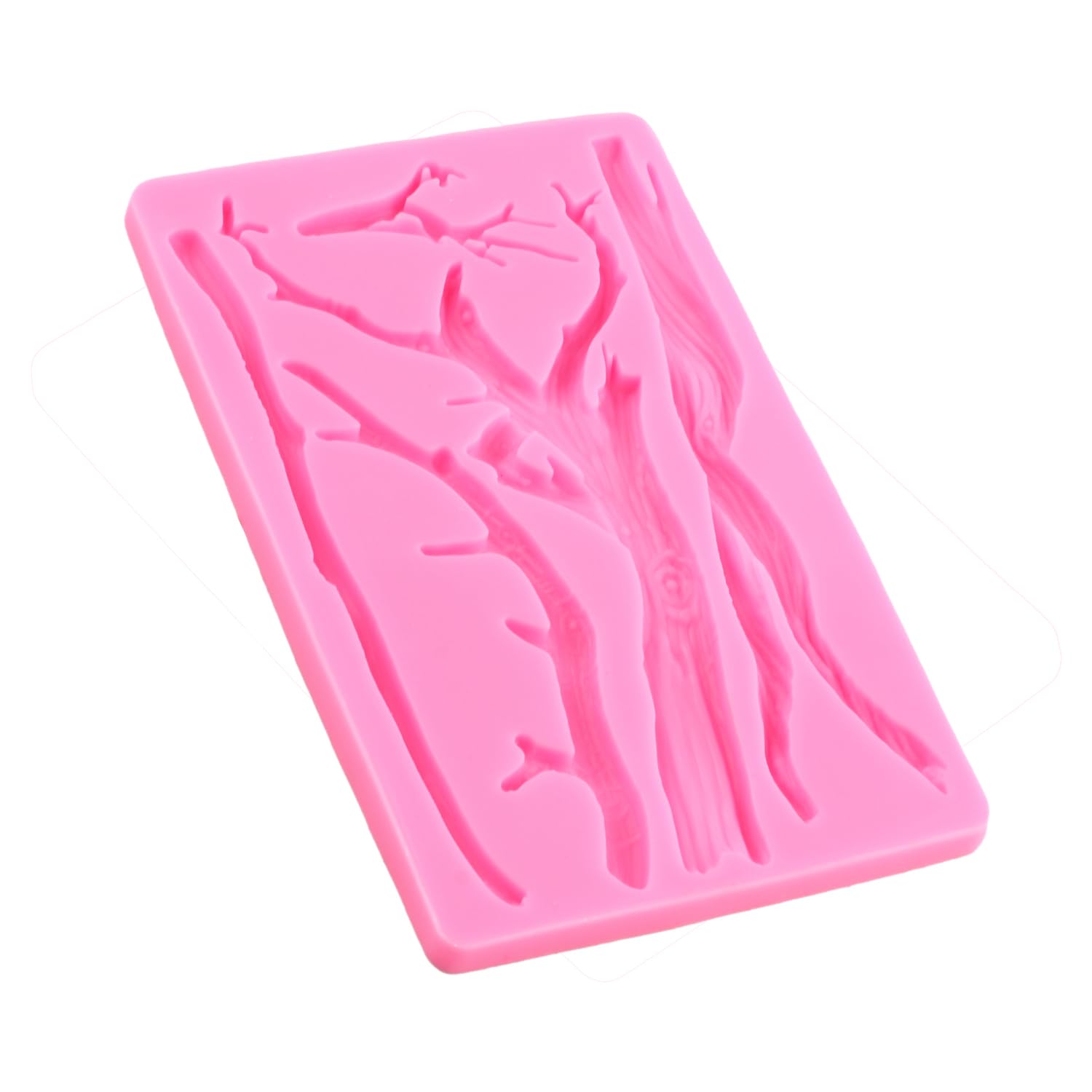 Moldes de silicona con diseño de rama de árbol para fondant, para decoración de cupcakes, decoración de pasteles, chocolate, caramelo, goma de mascar, arcilla polimérica