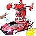 Kikioo RC Auto 2,4 GHz Simulation Laamborgnini Transformator Stil Dual Mode 360 ​​° Rotierenden Stunt Fernbedienung Mit Reden Driften One Touch Transformieren Autobot Roboter Sound FX Lichter Kindersp