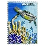 Imán creativo de recuerdo turístico de Antigua y Barbuda para nevera, decoración creativa para el hogar y la cocina