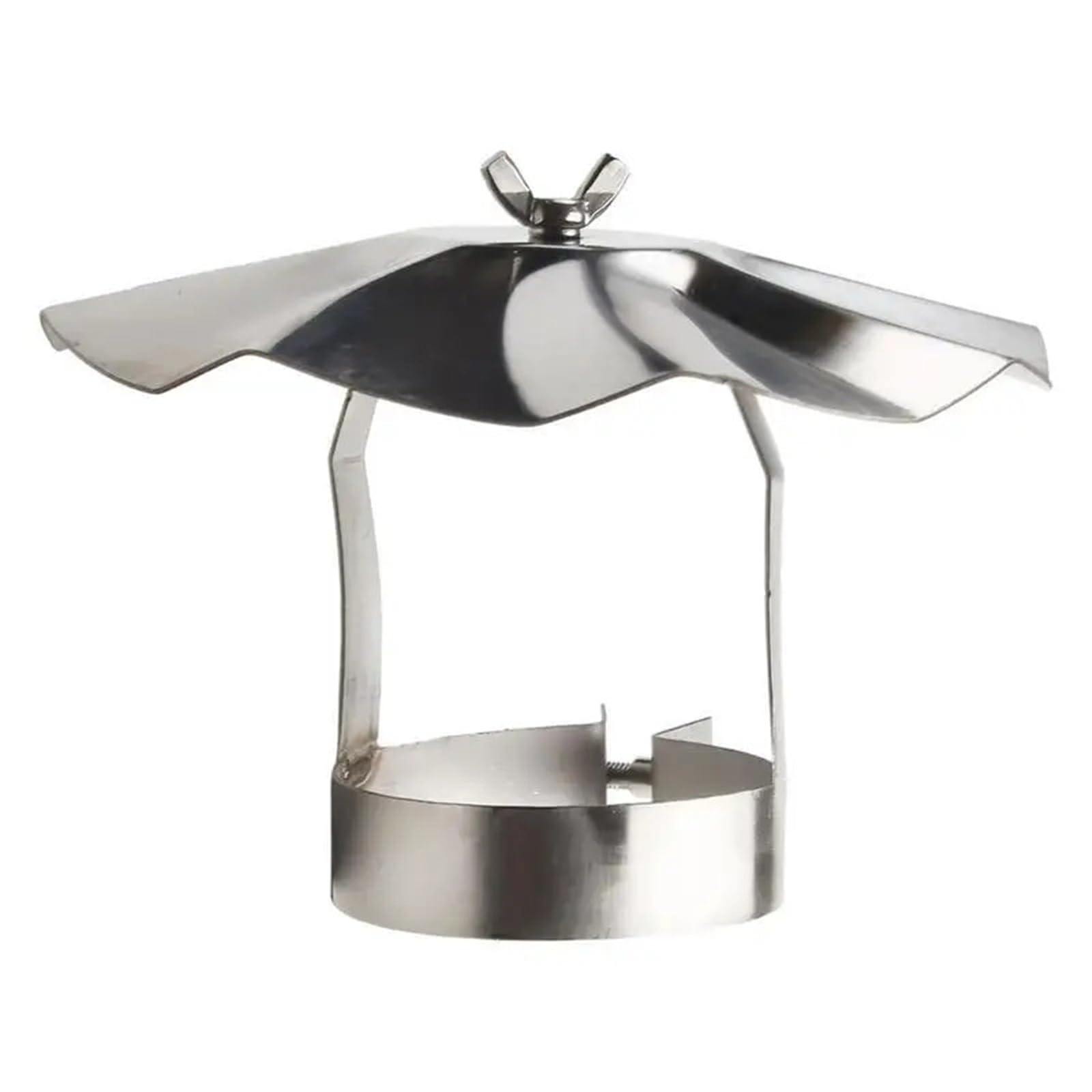 Sombrerete Chimenea Tapas de chimenea for, tapa cónica techo acero inoxidable, cubierta exterior for tubo estufa, protección contra el polvo y la nieve(76mm)