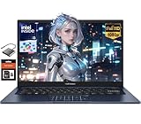 ASUS Vivobook 14 Inch Business Laptop, 12GB RAM 512GB SSD Intel 6-Core i3-1315U(Beats i5-1135G7), School Laptop for College Student with Copilot AI NumberPad Private Webcam Win 11 W/Accessories