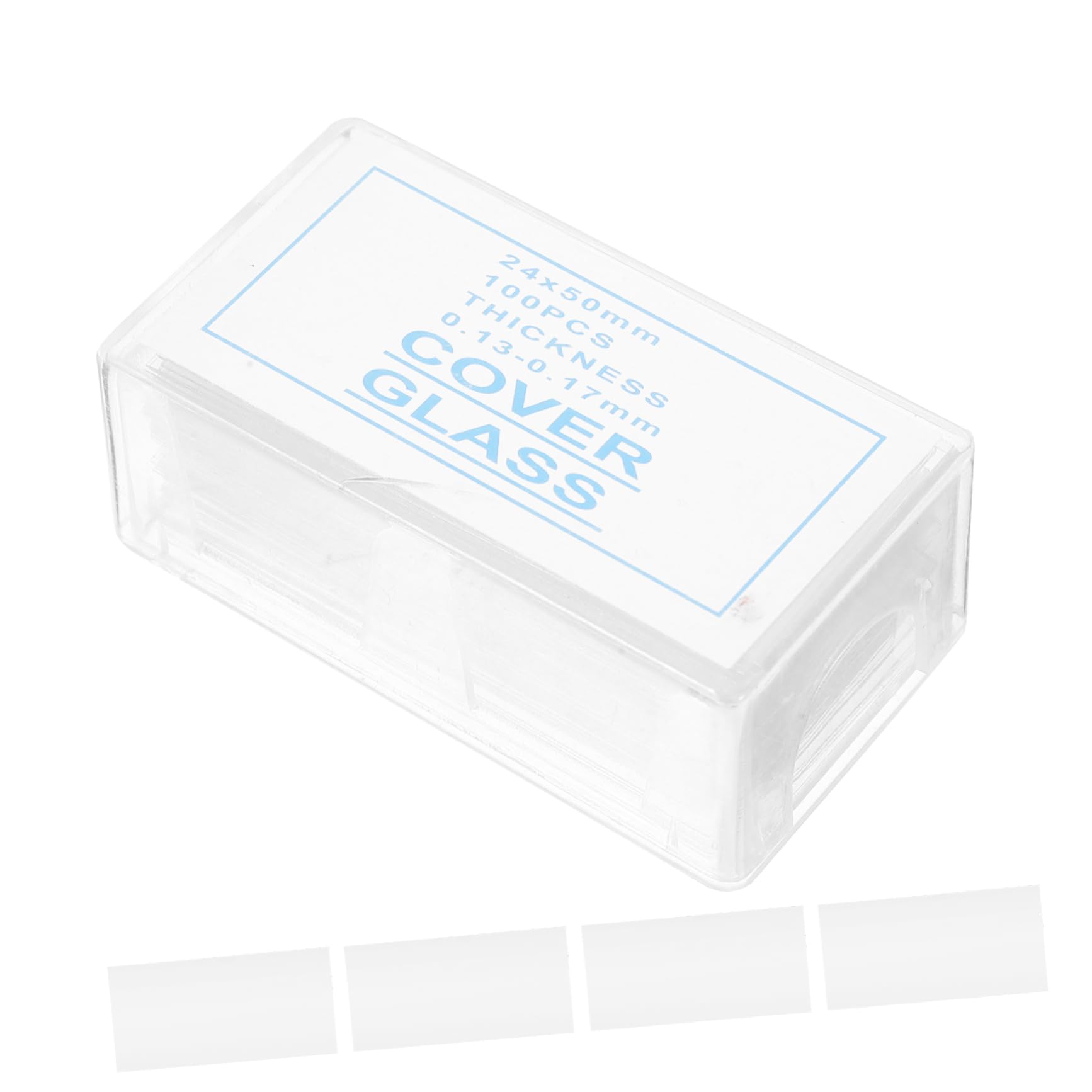 OSOLADY 100pcs Microscope Glass Cover Slip Blank Microscope Slides Microscope Slides for Specimens Laboratory Microscope Slides Specimens Microscope Slides Glass Slides Transparent
