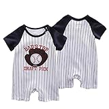 Nicetruc 80cm Baby-Junge-Overall-Kind-Sommer-Spielanzug Baumwolle Body Jumper Overall Für Kleinkind (Baseball Handschuhe Muster)