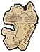 Printtoo Souvenir de Carte en Bois de Thailande Carte-Cadeau gravee Aimant de refrigerateur