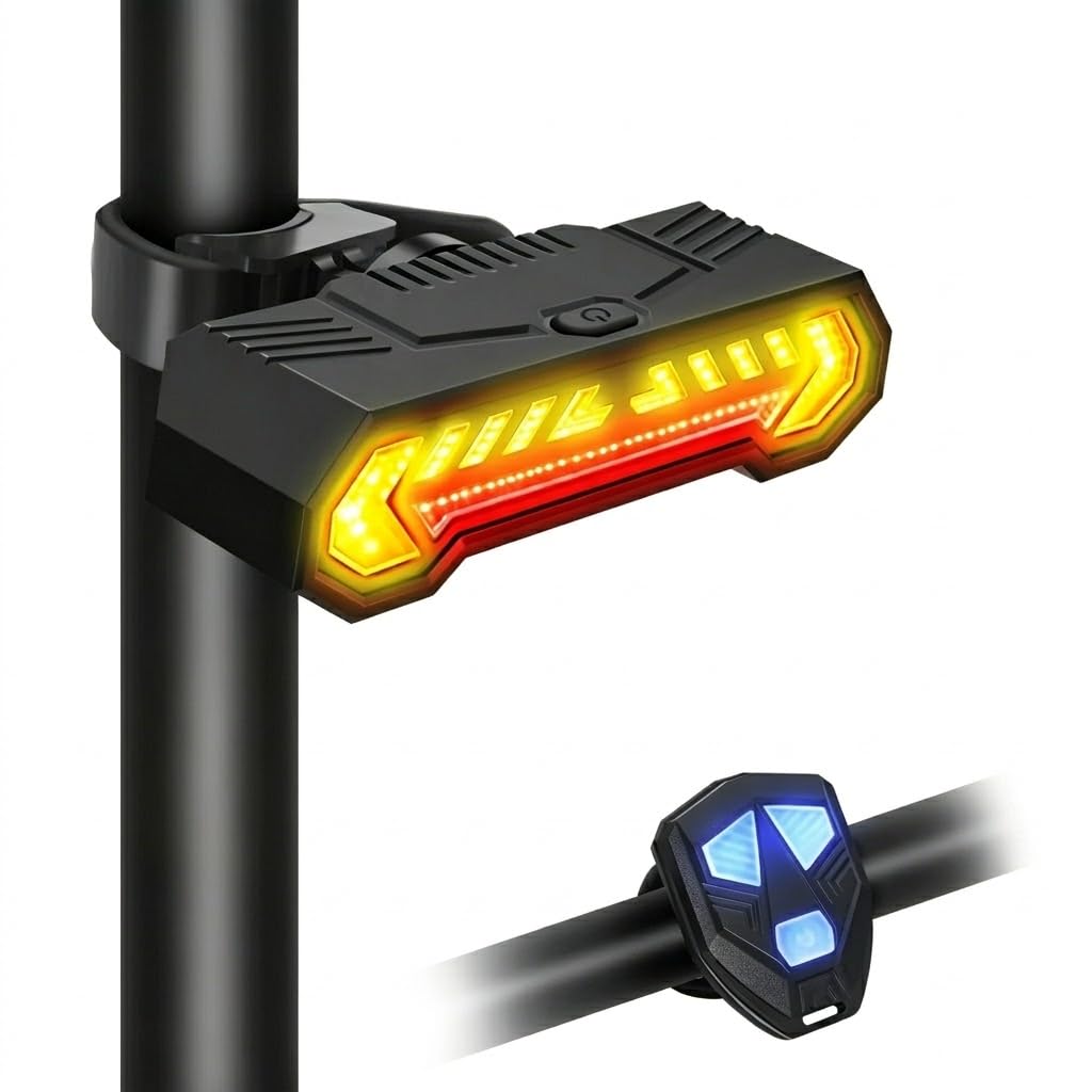 Vcwtty Smart Bike Tail Light with Lane Projection