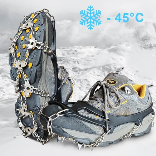 Crampons à neige pour chaussures de randonnée avec crampons antidérapants