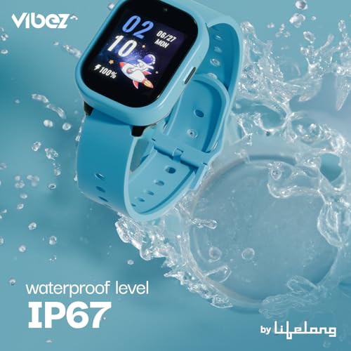 Vibez Smart Watch for Kids – SIM Card, 4G Voice Calling, GPS Location Tracker, Voice Chat, Video Call, Geo-Fencing, SOS Emergency, Health Monitoring Baby Smartwatch & Parental Control (Miracle, Blue) Vibez Smart Watch for Kids – SIM Card, 4G Voice Calling, GPS Location Tracker, Voice Chat, Video Call, Geo-Fencing, SOS Emergency, Health Monitoring Baby Smartwatch & Parental Control (Miracle, Blue)
