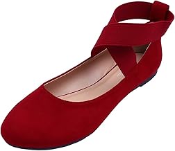 Feversole Women's Colorful Memory Foam Cushion Suede Ballet Flat,Colorful Memory Foam Macaron Cushion Women Suede Ballerina Flat