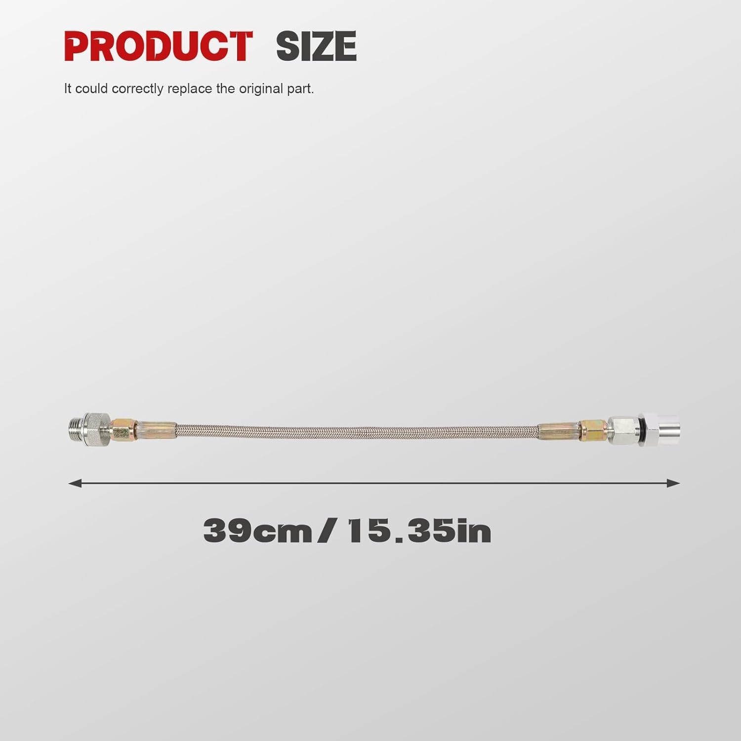 Oil Pressure Sensor Relocation Adapter for C5 C6 Corvette LS Series, LS1 LS2 LS3 LS6 LS7 LS9 Engines, 12 inch