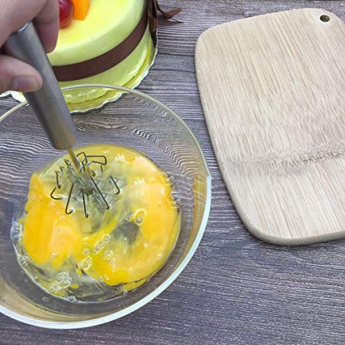 Misturador semi-automático de aço inoxidável Cozinha batedor ovo leite espumador creme para bolo bat