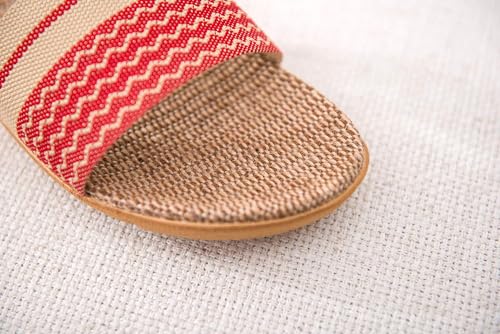 Star-Wind Flax Slippers Unisex Linen Summer Beach Shoes Lightweight Skidproof Indoor Slippers Home Breathable Sandals3