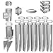 Produktbild Edelstahl Schornstein 0,5mm Set Laenge ca. 9,8 Meter Wandmontage -120mm Abstand verstellbar DW 150