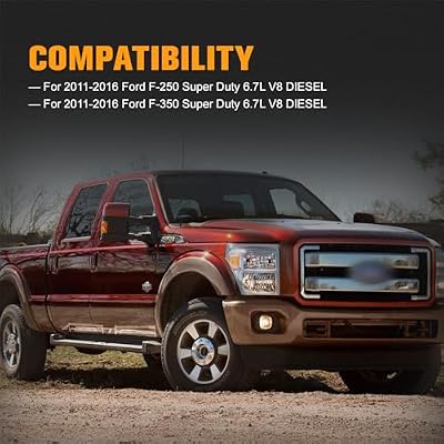Transmission Oil Cooler Compatible with Ford F-250 F-350 Super Duty 6.7L V8 DIESEL, 2011-2016#Replace BC3Z-7A095-C with One Year Quality Assurance
