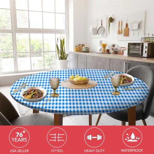 image for Covers For The Home Deluxe Elastic Edged Flannel Backed Vinyl Fitted T