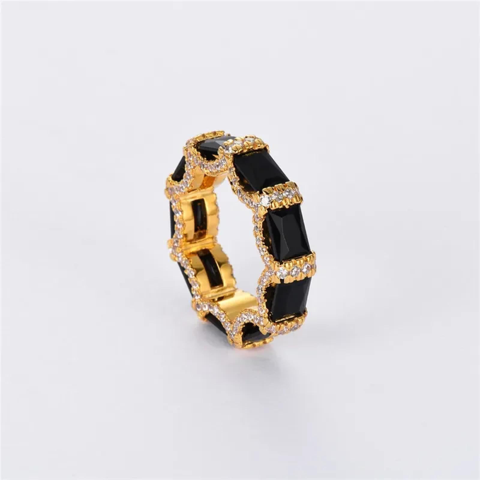 Ring Ringe Damen Bijouterie Herren Vintage-Mode Einzigartiger Schwarzer Achatring Für Frauen Nische Hip-Hop-Trend Exquisiter Partyschmuck