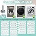 4 PCS AFC72755401 Washing Machine Leveling Legs for LG Front Load Washers GalvanizedRust Noise Reduction, Adjustable 2in Base Replacement Feet