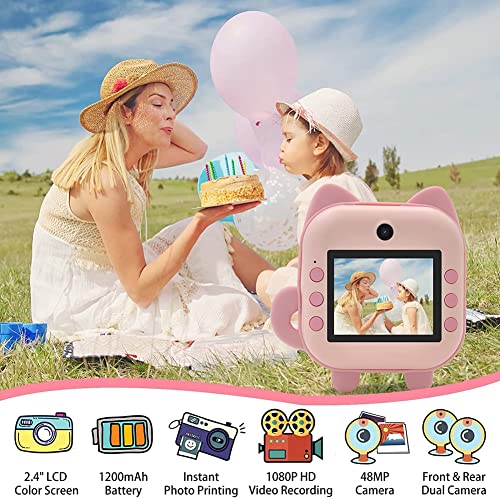 Appareil photo à impression instantanée enfants idée cadeau vert