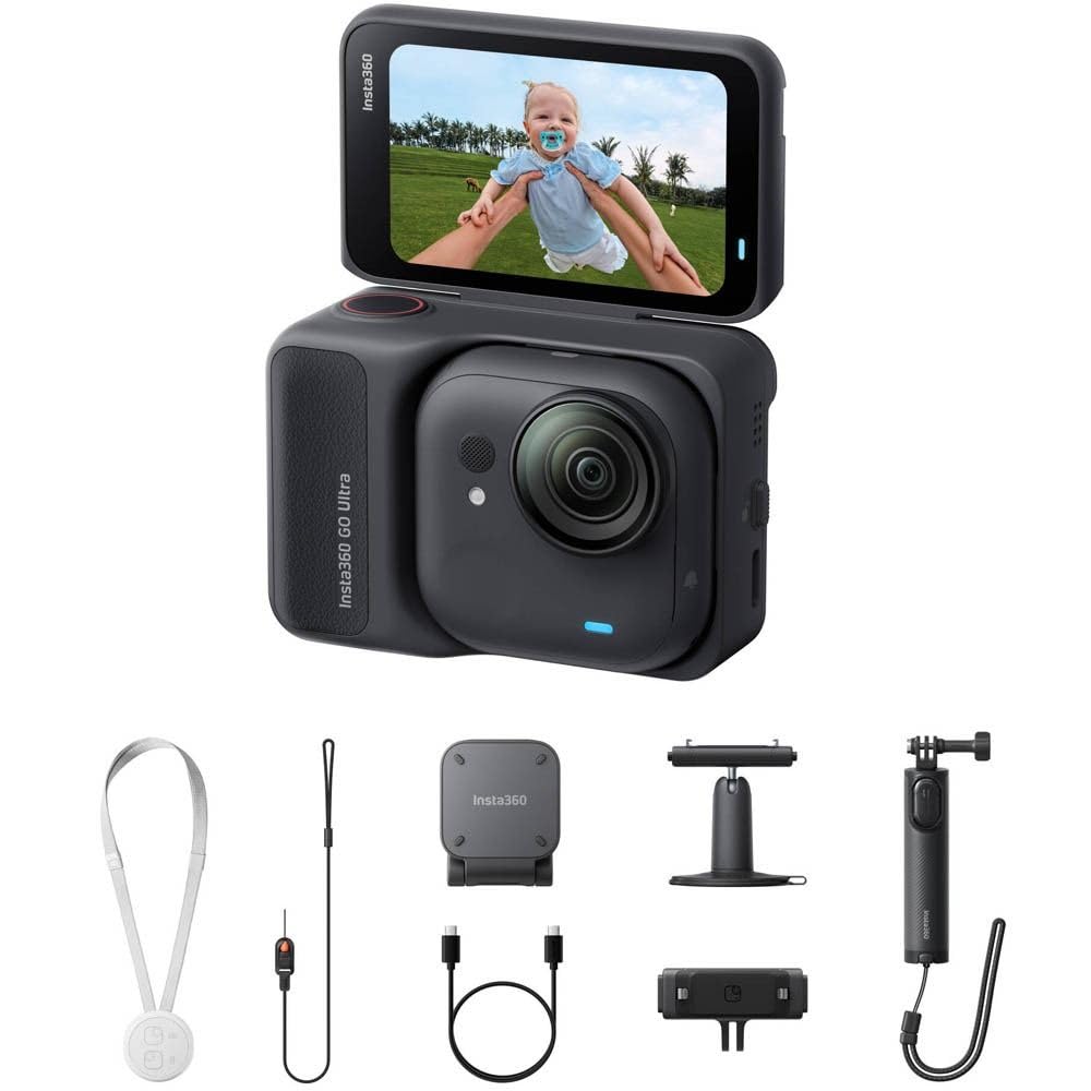 Insta360 GO Ultra Aksiyon kamerası (Gece Yarısı Siyahı)