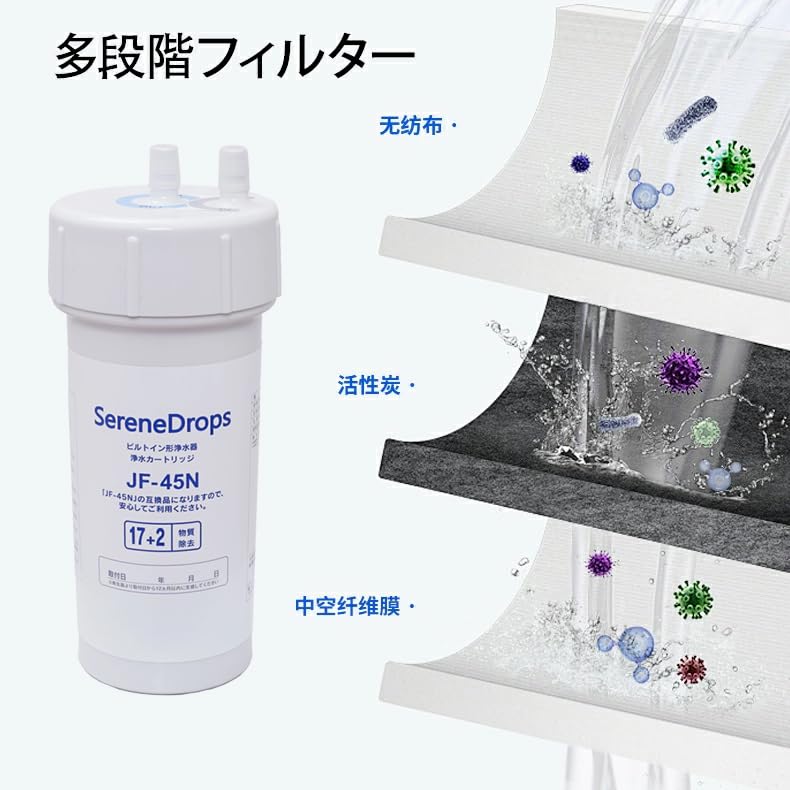 JF-45N 浄水カートリッジ Amazon | JF-45N 交換用浄水カートリッジ スタンダードタイプ 17