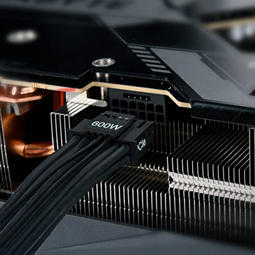 Image of Silverstone Technology PP14-EPS75 Dual EPS 8 pin (PSU) to 12+4 pin (GPU) 12VHPWR PCIe Gen5 Cable for Silverstone 3rd Gen PSUs - 75cm (29.5 inch) Long, SST-PP14-EPS75