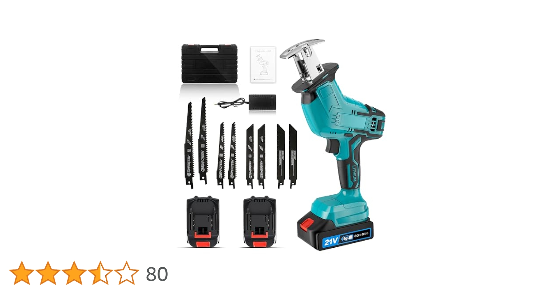 Amazon | レシプロソー 電動ノコギリ 充電式 21V 無段変速