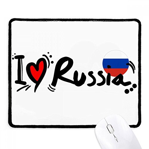 Alfombrilla de ratón de Rusia con corazón para tu oficina en casa
